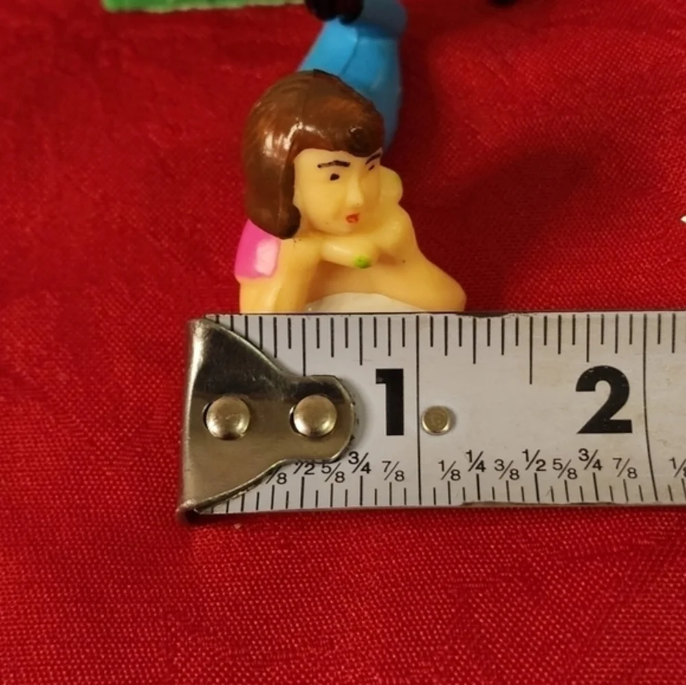 Vintage Wilton Cake Topper Lot Retro Teenager‎ Girl/Boy on phone set of 7